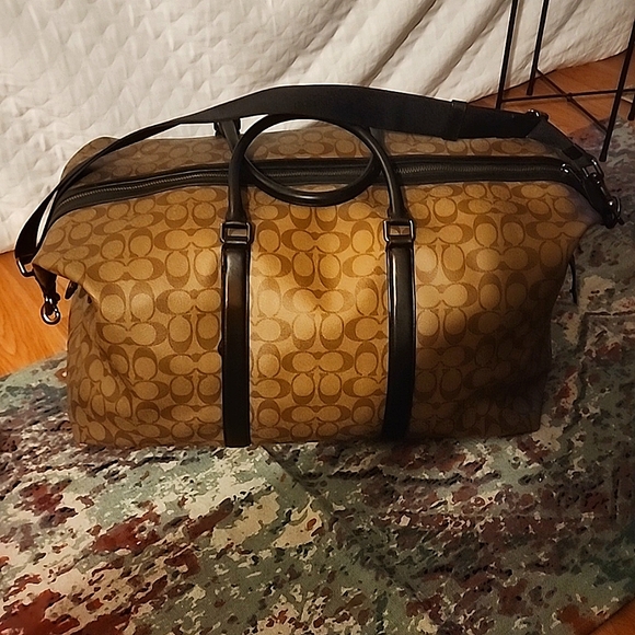 Coach overnight bag all brown leather!! - Picture 4 of 7
